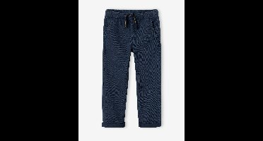 Eenvoudig aan te trekken jongensbroek met rechte pasvorm nachtblauw