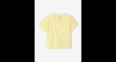 T-shirt baby met korte mouwen fluoriserend geel