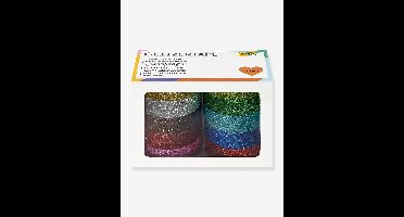 Set van 10 glitterende plakbanden FOLIA meerkleurig