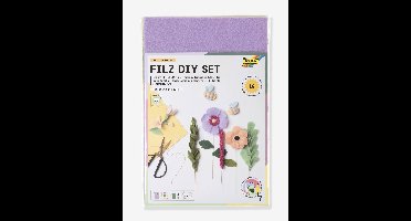 DIY-doos in vilt FELT LIKE SPRING FOLIA meerkleurig