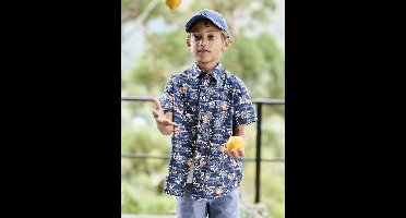 Jongenshemd marineblauw