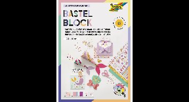 Creatief blok, 27 vellen SWEET GLITTER EVERYWHERE FOLIA meerkleurig