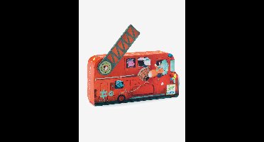 Puzzel De brandweerwagen 16 items DJECO multi-gekleurd