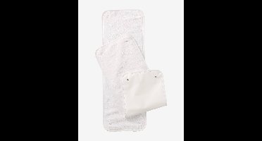 Set van 2 reserve badlakens voor de luiermatras voor onderweg ecru