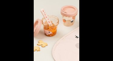 Set van 2 Dotti DONE BY DEER bewaarpotten rouge