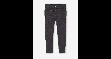 Slim meisjesbroek smalle lichaamsbouw antraciet