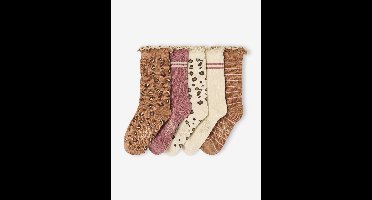 Set van 5 paar sokken > meisje kaneel