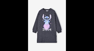 Disney® LILO & STITCH sweater jurk van fleece antraciet