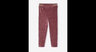Fluwelen meisjeslegging zachtpaars
