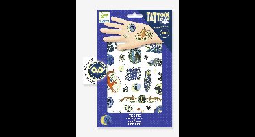 DJECO Nachtreflectie tatoeages blauw
