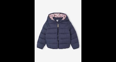 Lichtgewicht donsjas met capuchon voor meisjes marineblauw