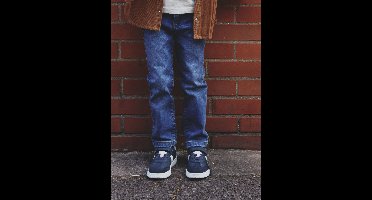 Rechte jeans voor jongens MorphologiK "waterless" met heupomtrek Medium stone