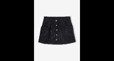 Fluwelen rok met zakjes hartjes antraciet