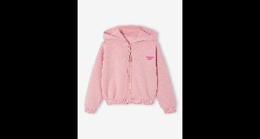 Korte meisjessweater met rits rozen