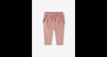 Fleece-pantalon voor meisjesbaby oudroze