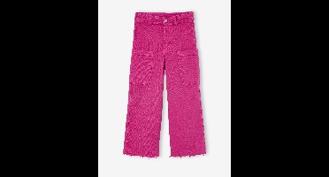 Wijde cargobroek voor meisjes fuchsia