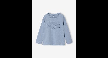 T-shirt met lange mouwen voor jongens lichtblauw