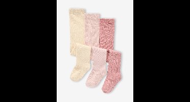 3 paar tricot maillots voor baby's ecru