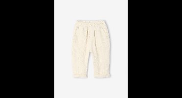 Babybroek van twill ecru