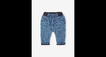Jeans voor baby's met voering en elastische taille stone
