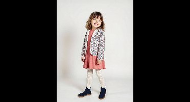 Set met jurk en gewatteerd vest voor meisjes rozenhout