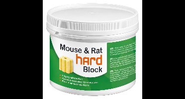 Ronada Muizen En Ratten Hard Block 120 Gram Tegen Muizen - Met vanille geur - Kleine verpakking - Handige blokvorm