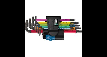 Wera Inbussleutelset TORX 967/9 TX Multicolour HF 1 schroevendraaier