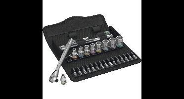 Wera 8100 SA 8 Zyklop Metal-ratelset, omschakelpal 1/4" gereedschapsset