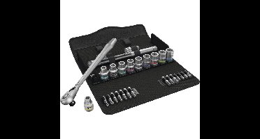 Wera 8100 SC 8 Zyklop Metal-ratelset omschakelbaar, 1/2" aandrijving gereedschapsset