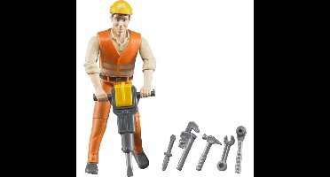 bruder bworld Bouwvakker met accessoires speelfiguur