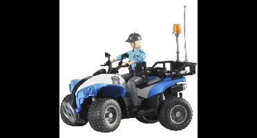 bruder bworld Politiequad met politieagent en accessoires modelvoertuig