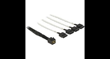 DeLOCK Mini SAS HD SFF-8643 > 4x SATA 7-Pin kabel