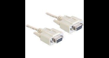 DeLOCK Serial modem 9 pin female > 9 pin female, 5m kabel