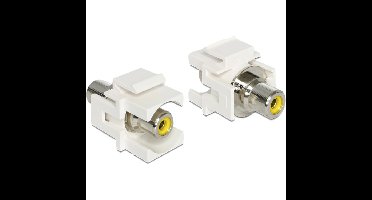 DeLOCK Keystone module RCA female > RCA female yellow adapter