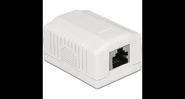 DeLOCK Network Wall Outlet 1 Port Cat.6A LSA montagedoos