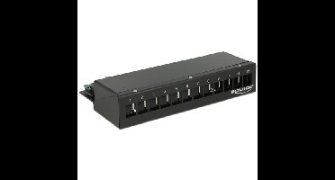 DeLOCK Keystone Desktop Patch Panel 12 Port patchpaneel