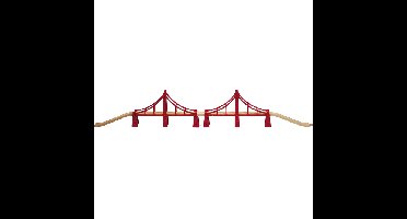 BRIO World - Dubbele hangbrug baan