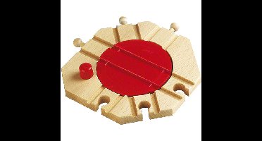 BRIO World - Mechanische draaischijf baan