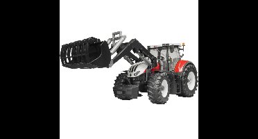 bruder Steyr 6300 Terrus CVT met frontlader modelvoertuig