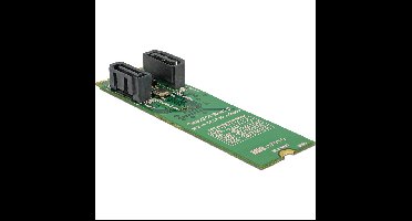 DeLOCK Converter M.2 Key B+M male > 2 x SATA 7 pin male with RAID