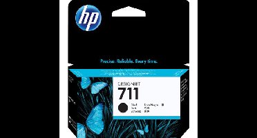 HP 711 zwarte inktcartridge, 38 ml (CZ129A)