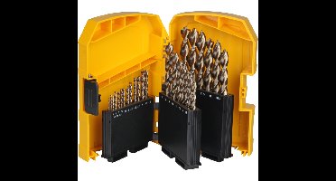DEWALT NL 29PC Industrial Cobalt HSS-E Set in plastic cassette DT4957 boorset