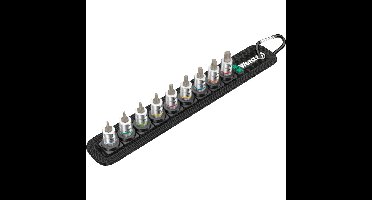 Wera Riem A3 Torx HF Zyklop Bitmoerenset met houderfunctie, 1/4" aandrijving dopsleutel