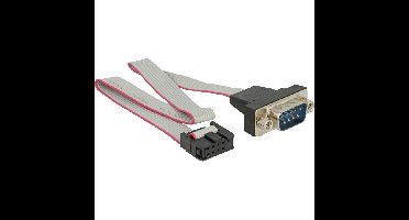 DeLOCK Cable RS-232 Serial pin header female naar DB9 male kabel