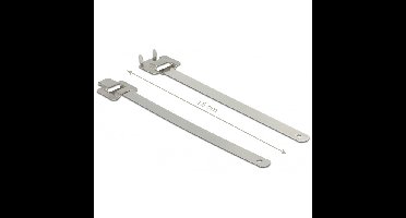 DeLOCK Herbruikbare RVS kabelbinders met vouwsluiting