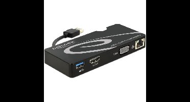 DeLOCK Adapter USB 3.0 > HDMI / VGA + Gigabit LAN + USB 3.0