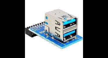 DeLOCK USB 3.0 Pin Header female > 2 x USB 3.0 female adapter