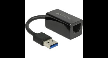 DeLOCK SuperSpeed USB-A (USB 3.1 Gen 1) male > Gigabit LAN 10/100/1000 Mbps compact adapter