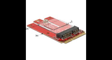 DeLOCK Adapter Mini PCIe > M.2 Key E slot