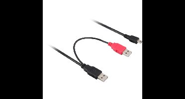 DeLOCK 2x USB-A 2.0 male > USB mini 5-Pin splitterkabel